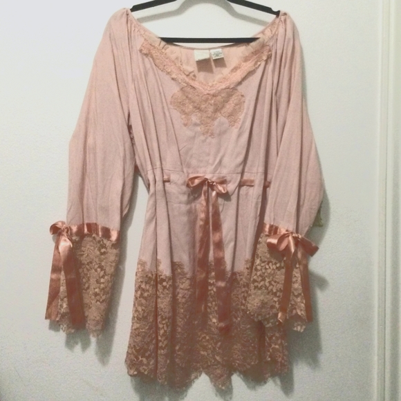 Romantic & Whimsical Dusty Pink Romans Blouse 18W - Picture 1 of 5